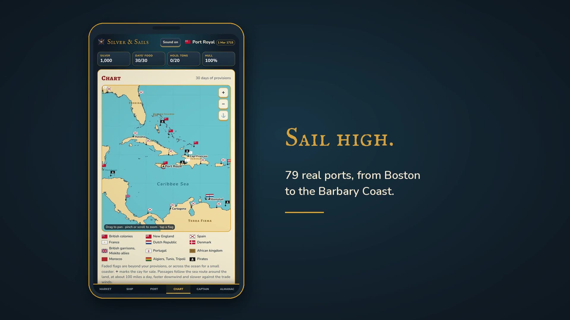 The sea chart